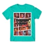 Türkiz Stranger Things férfi rövid ujjú póló - GTA