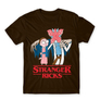 Kép 1/14 - Barna Stranger Things férfi rövid ujjú póló - Stranger Ricks