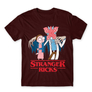 Kép 3/14 - Bordó Stranger Things férfi rövid ujjú póló - Stranger Ricks