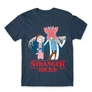 Denim Stranger Things férfi rövid ujjú póló - Stranger Ricks