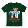 Kép 12/14 - Sötétzöld Stranger Things férfi rövid ujjú póló - Stranger Ricks