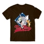 Barna Tom és Jerry férfi rövid ujjú póló - Badge