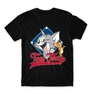 Fekete Tom és Jerry férfi rövid ujjú póló - Badge