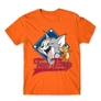 Narancs Tom és Jerry gyerek rövid ujjú póló - Badge