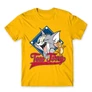 Sárga Tom és Jerry gyerek rövid ujjú póló - Badge
