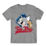 Kép 10/12 - Sportszürke Tom és Jerry gyerek rövid ujjú póló - Badge
