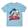 Kép 11/12 - Világoskék Tom és Jerry gyerek rövid ujjú póló - Badge