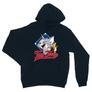 Sötétkék Tom és Jerry unisex kapucnis pulóver - Badge