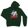 Sötétzöld Tom és Jerry unisex kapucnis pulóver - Badge