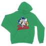 Kép 11/11 - Zöld Tom és Jerry unisex kapucnis pulóver - Badge