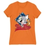 Kép 10/22 - Narancs Tom és Jerry női rövid ujjú póló - Badge