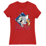Kép 12/22 - Piros Tom és Jerry női rövid ujjú póló - Badge