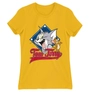 Kép 13/22 - Sárga Tom és Jerry női rövid ujjú póló - Badge