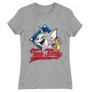 Sportszürke Tom és Jerry női rövid ujjú póló - Badge