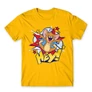 Sárga Tom és Jerry férfi rövid ujjú póló - Hey