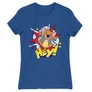 Királykék Tom és Jerry női rövid ujjú póló - Hey