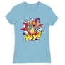 Világoskék Tom és Jerry női rövid ujjú póló - Hey