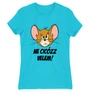 Atollkék Tom és Jerry női rövid ujjú póló - Ne cicózz velem!
