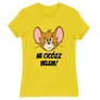 Citromsárga Tom és Jerry női rövid ujjú póló - Ne cicózz velem!