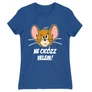 Királykék Tom és Jerry női rövid ujjú póló - Ne cicózz velem!