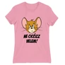 Világos rózsaszín Tom és Jerry női rövid ujjú póló - Ne cicózz velem!