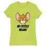 Almazöld Tom és Jerry női rövid ujjú póló - Ne cicózz velem!