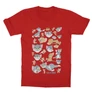 Piros Tom és Jerry gyerek rövid ujjú póló - Pattern
