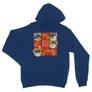 Királykék Tom és Jerry unisex kapucnis pulóver - Retro