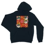 Sötétkék Tom és Jerry unisex kapucnis pulóver - Retro