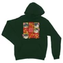 Sötétzöld Tom és Jerry unisex kapucnis pulóver - Retro