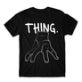 Kép 10/25 - Fekete Wednesday férfi rövid ujjú póló - Thing lineart
