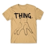 Kép 11/25 - Homok Wednesday férfi rövid ujjú póló - Thing lineart