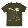 Kép 12/25 - Khaki Wednesday férfi rövid ujjú póló - Thing lineart