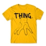 Kép 16/25 - Sárga Wednesday férfi rövid ujjú póló - Thing lineart
