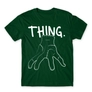 Kép 20/25 - Sötétzöld Wednesday férfi rövid ujjú póló - Thing lineart