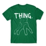 Kép 25/25 - Zöld Wednesday férfi rövid ujjú póló - Thing lineart