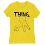 Kép 6/22 - Citromsárga Wednesday női rövid ujjú póló - Thing lineart