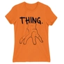 Kép 11/22 - Narancs Wednesday női rövid ujjú póló - Thing lineart