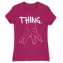 Kép 12/22 - Pink Wednesday női rövid ujjú póló - Thing lineart
