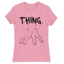 Kép 19/22 - Világos rózsaszín Wednesday női rövid ujjú póló - Thing lineart