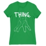 Kép 22/22 - Zöld Wednesday női rövid ujjú póló - Thing lineart
