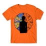 Kép 14/25 - Narancs Wednesday férfi rövid ujjú póló - Window silhouette