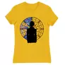 Kép 14/22 - Sárga Wednesday női rövid ujjú póló - Window silhouette