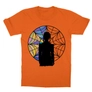 Kép 7/13 - Narancs Wednesday gyerek rövid ujjú póló - Window silhouette