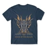 Denim Sárkányok háza férfi póló - Dragon Head