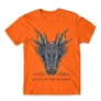 Narancs Sárkányok háza férfi póló - Dragon Head