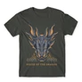Sötétszürke Sárkányok háza férfi póló - Dragon Head