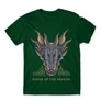 Sötétzöld Sárkányok háza férfi póló - Dragon Head