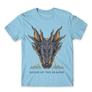 Kép 24/25 - Világoskék Sárkányok háza férfi póló - Dragon Head
