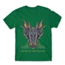 Zöld Sárkányok háza férfi póló - Dragon Head
